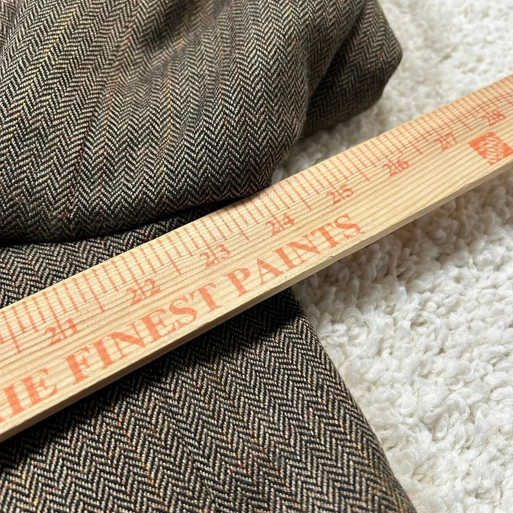 Lauren Ralph Lauren Blazer 48R Brown Herringbone Lambswool Sport Coat Tweed